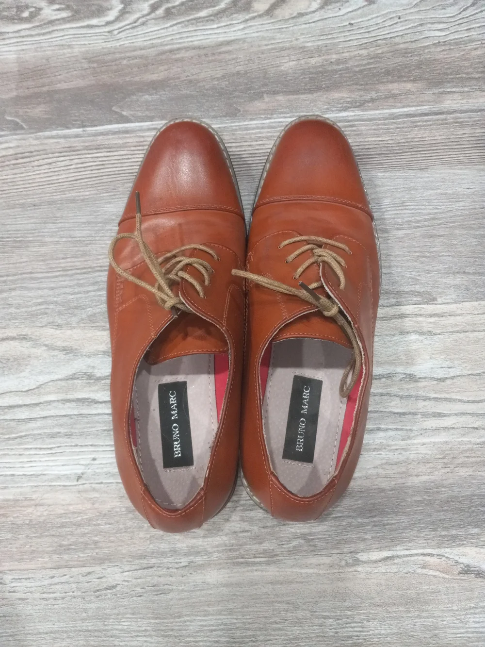 Bruno Marc Men's Prince Classic Oxford Wingtip Dress Brown